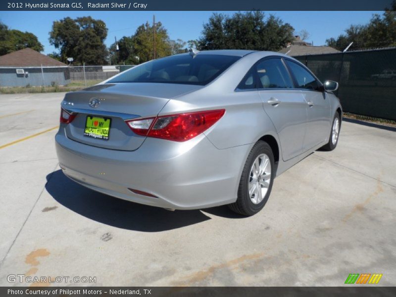 Radiant Silver / Gray 2012 Hyundai Sonata GLS