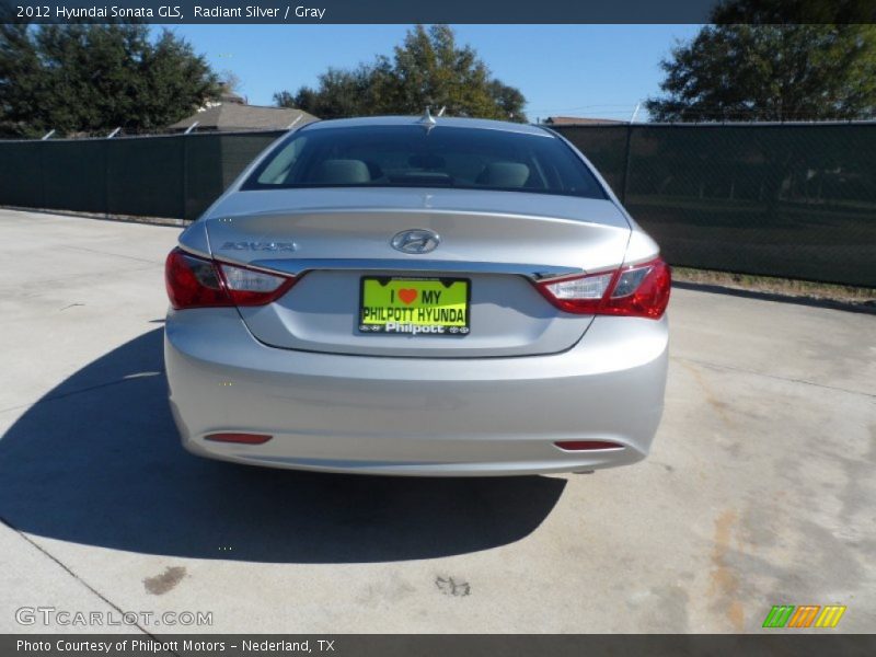 Radiant Silver / Gray 2012 Hyundai Sonata GLS