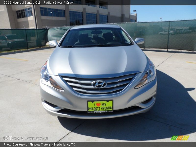 Radiant Silver / Gray 2012 Hyundai Sonata GLS