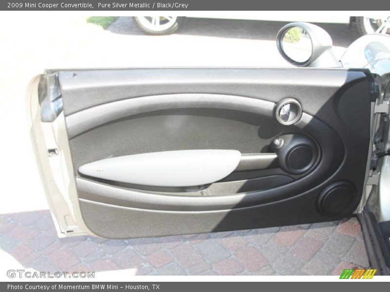 Pure Silver Metallic / Black/Grey 2009 Mini Cooper Convertible