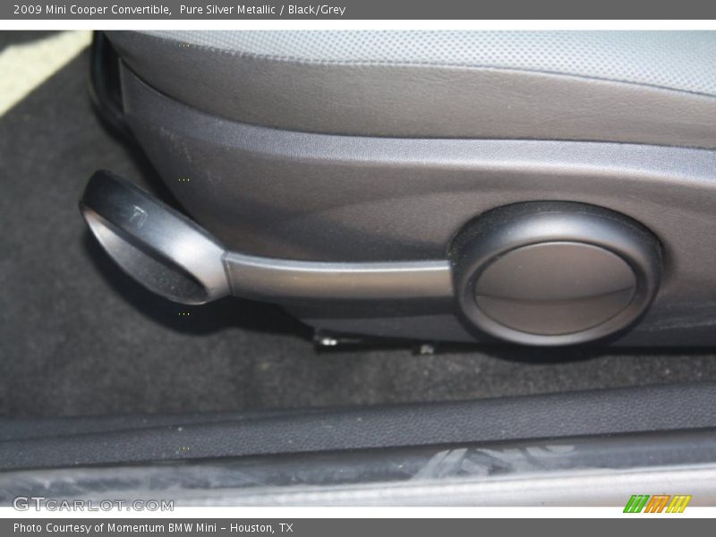 Pure Silver Metallic / Black/Grey 2009 Mini Cooper Convertible