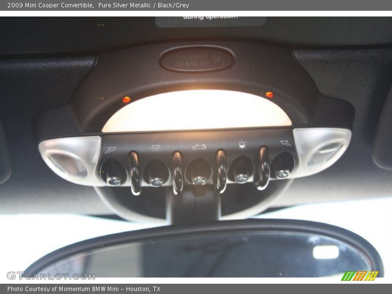 Pure Silver Metallic / Black/Grey 2009 Mini Cooper Convertible