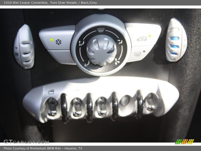 Pure Silver Metallic / Black/Grey 2009 Mini Cooper Convertible