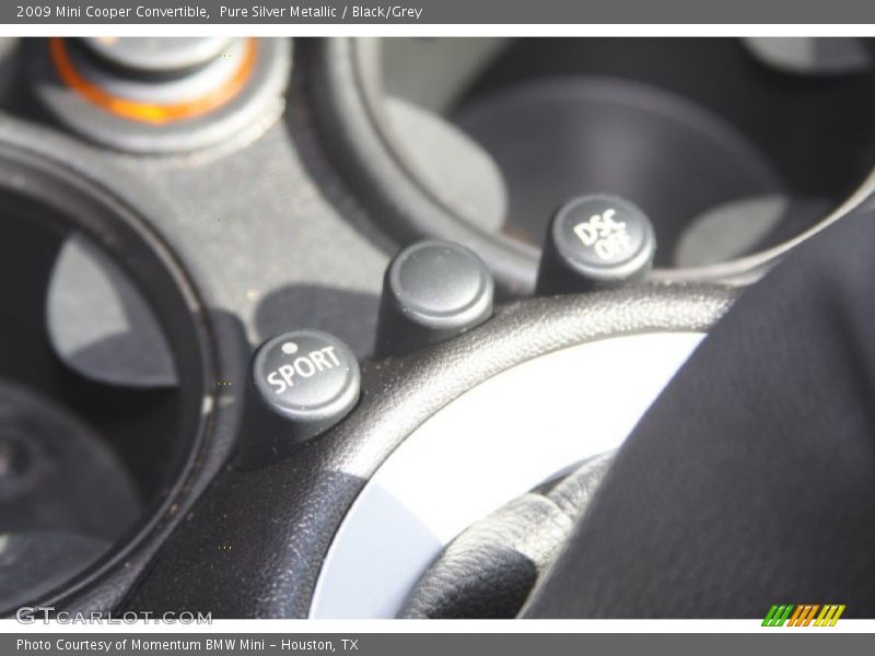 Pure Silver Metallic / Black/Grey 2009 Mini Cooper Convertible