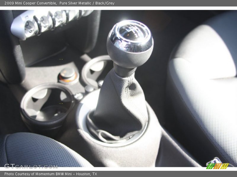 Pure Silver Metallic / Black/Grey 2009 Mini Cooper Convertible