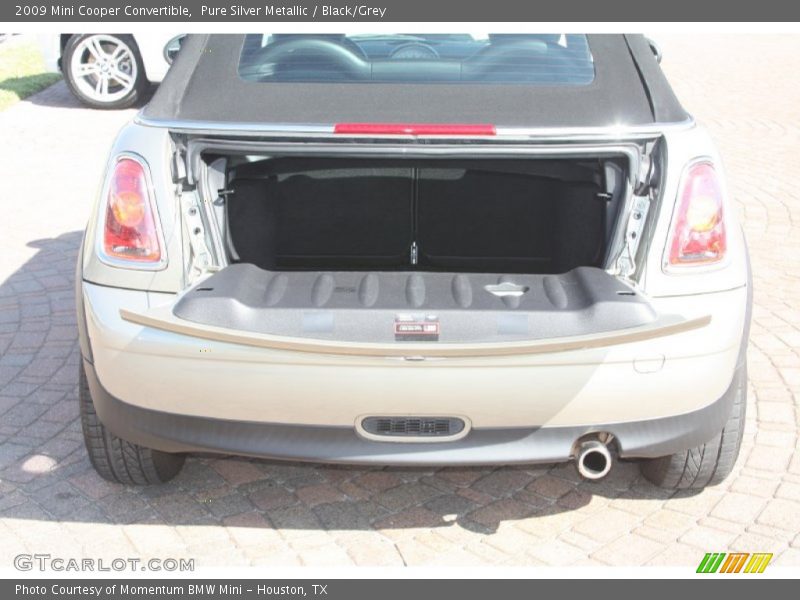 Pure Silver Metallic / Black/Grey 2009 Mini Cooper Convertible