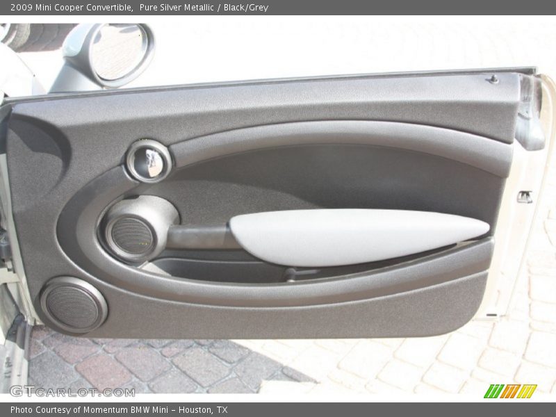 Pure Silver Metallic / Black/Grey 2009 Mini Cooper Convertible