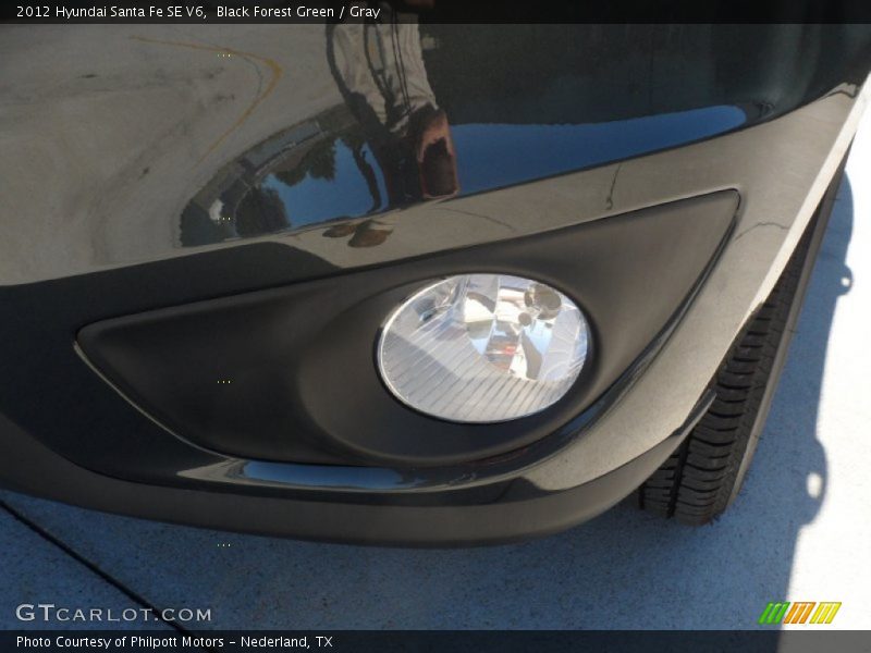 Black Forest Green / Gray 2012 Hyundai Santa Fe SE V6