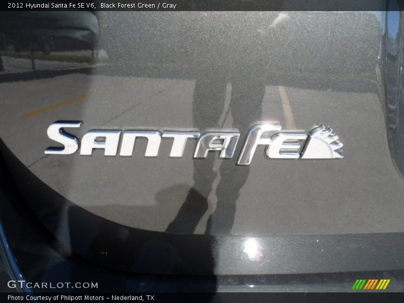 Black Forest Green / Gray 2012 Hyundai Santa Fe SE V6