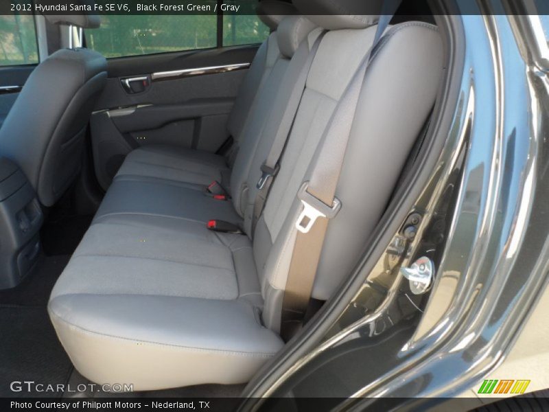 Black Forest Green / Gray 2012 Hyundai Santa Fe SE V6