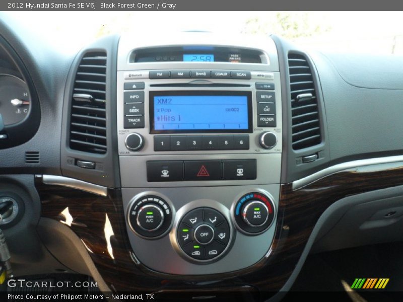 Black Forest Green / Gray 2012 Hyundai Santa Fe SE V6