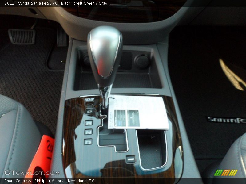 Black Forest Green / Gray 2012 Hyundai Santa Fe SE V6