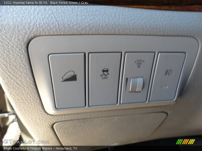 Black Forest Green / Gray 2012 Hyundai Santa Fe SE V6