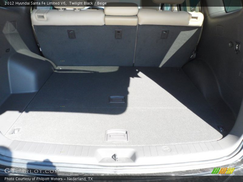 Twilight Black / Beige 2012 Hyundai Santa Fe Limited V6