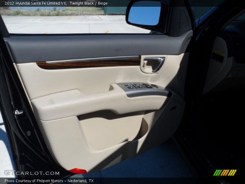 Twilight Black / Beige 2012 Hyundai Santa Fe Limited V6