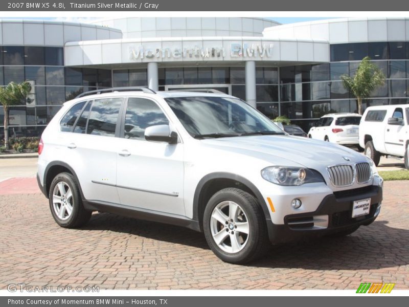 Titanium Silver Metallic / Gray 2007 BMW X5 4.8i