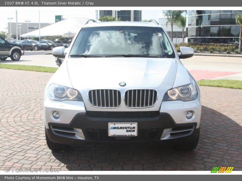 Titanium Silver Metallic / Gray 2007 BMW X5 4.8i