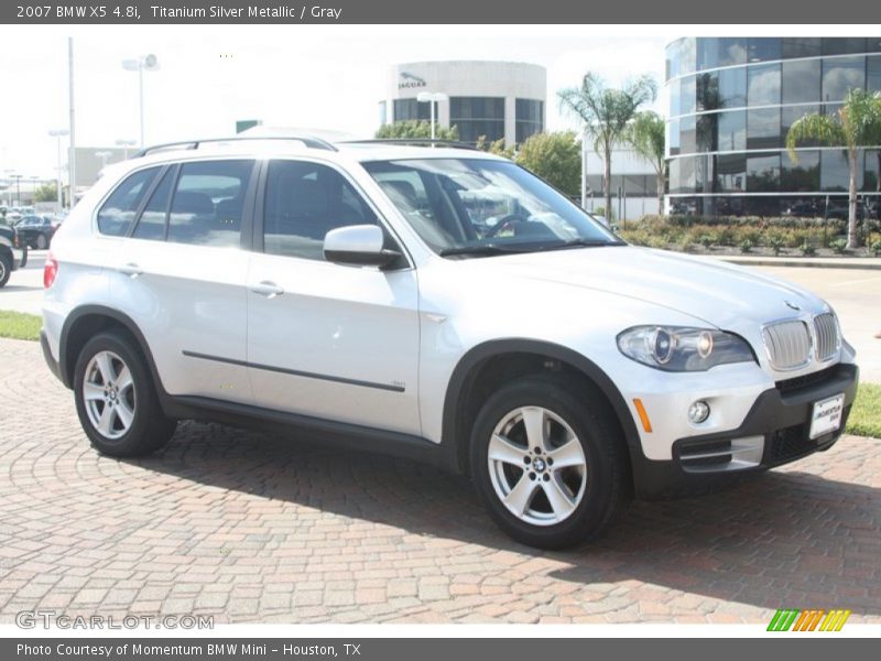 Titanium Silver Metallic / Gray 2007 BMW X5 4.8i