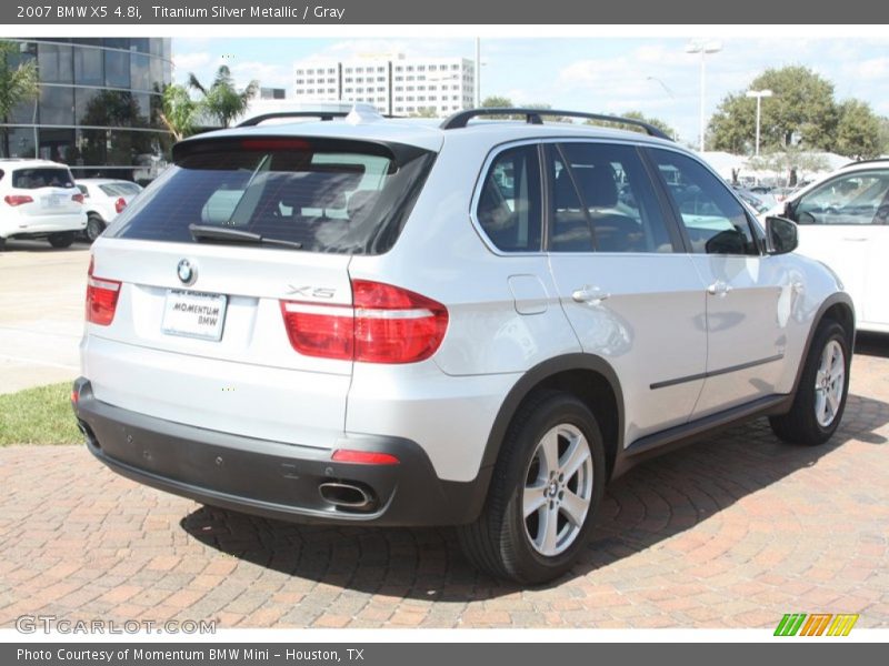 Titanium Silver Metallic / Gray 2007 BMW X5 4.8i