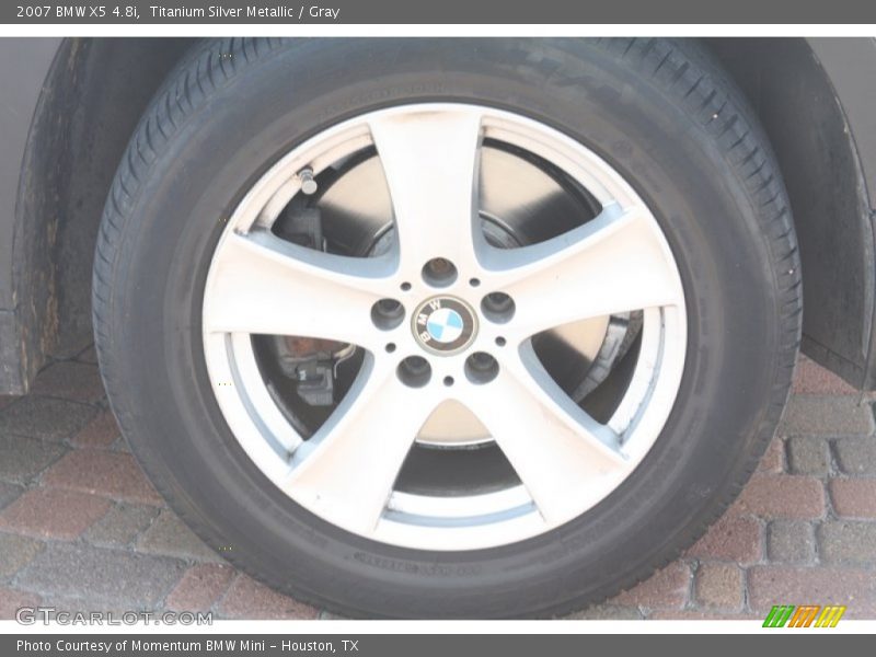 Titanium Silver Metallic / Gray 2007 BMW X5 4.8i
