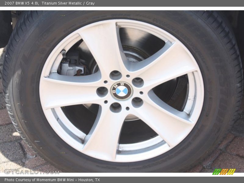 Titanium Silver Metallic / Gray 2007 BMW X5 4.8i