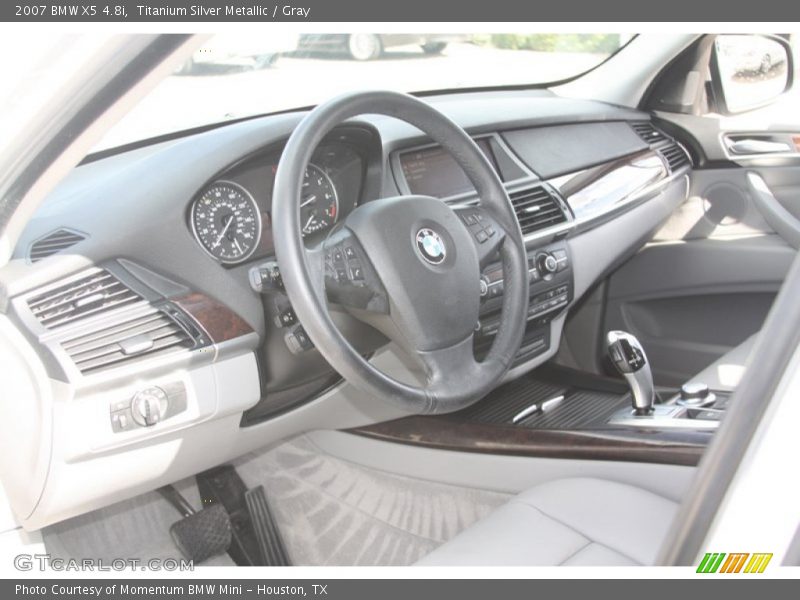 Titanium Silver Metallic / Gray 2007 BMW X5 4.8i