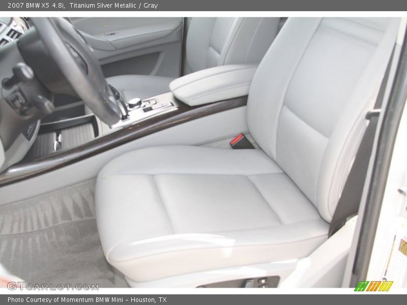 Titanium Silver Metallic / Gray 2007 BMW X5 4.8i