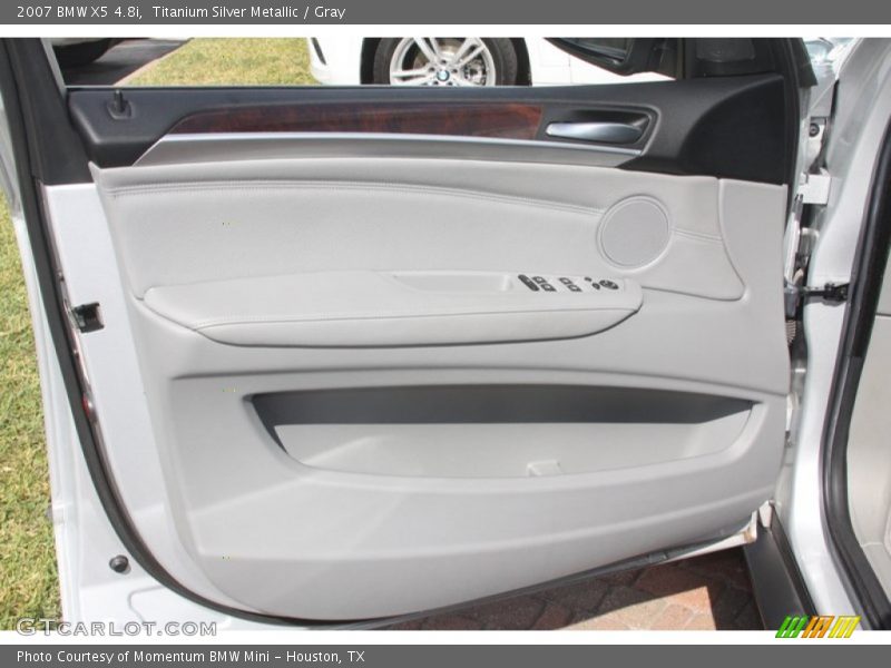 Titanium Silver Metallic / Gray 2007 BMW X5 4.8i