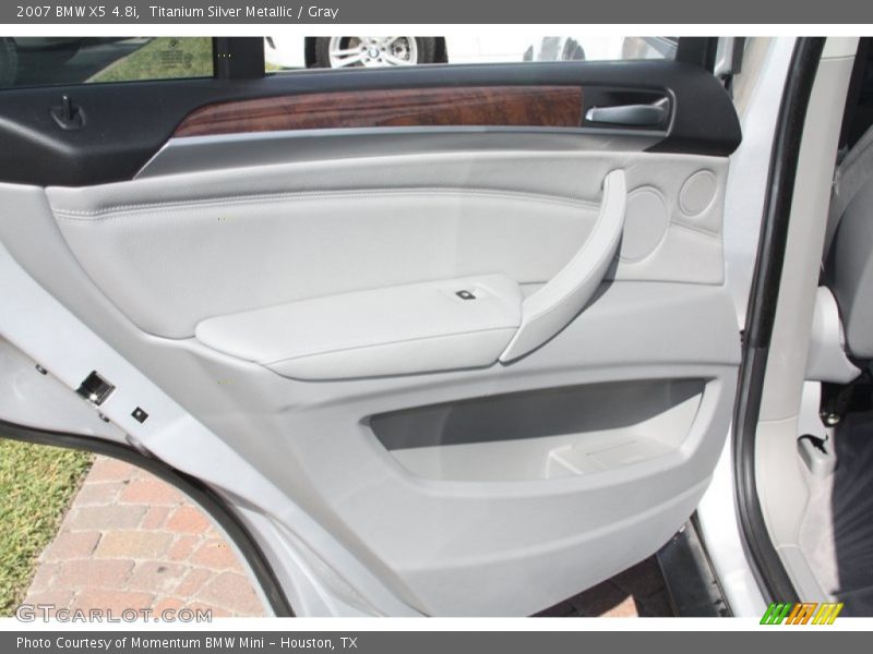 Titanium Silver Metallic / Gray 2007 BMW X5 4.8i