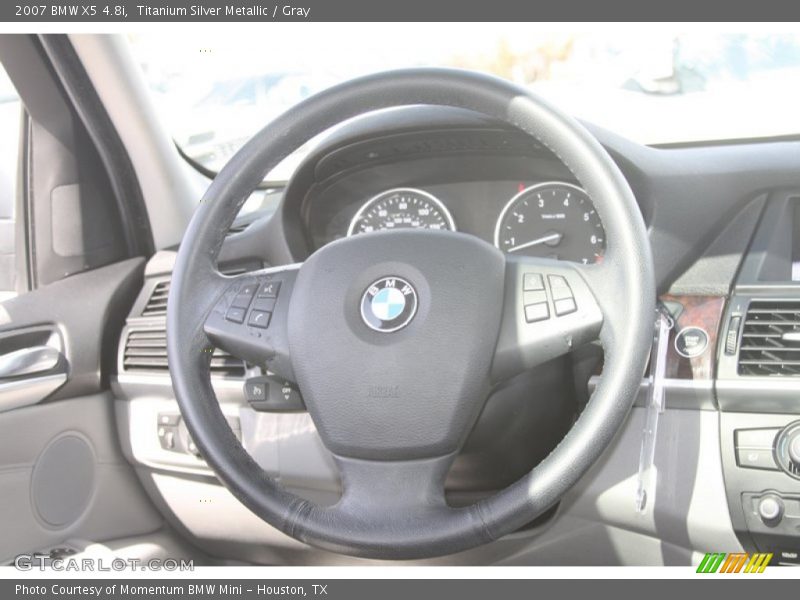 Titanium Silver Metallic / Gray 2007 BMW X5 4.8i