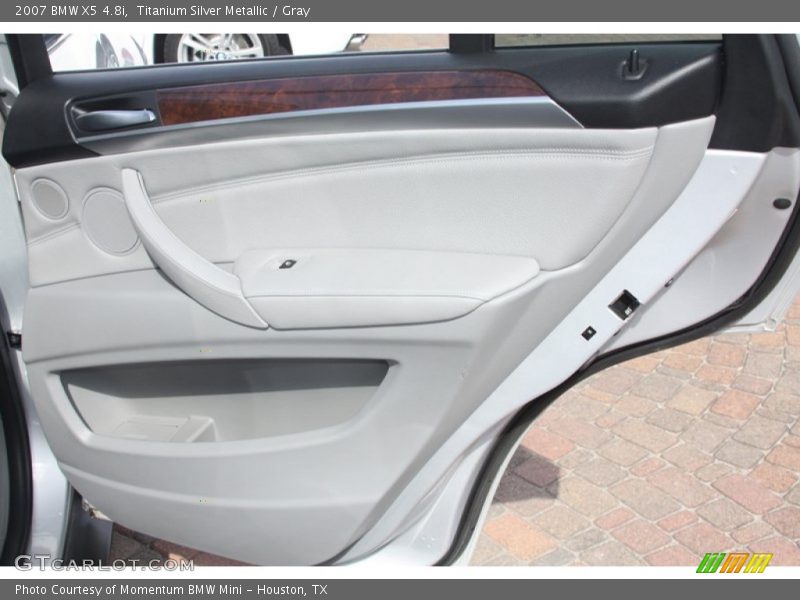 Titanium Silver Metallic / Gray 2007 BMW X5 4.8i
