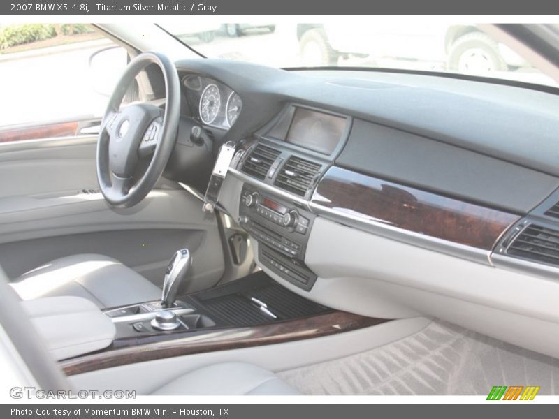 Titanium Silver Metallic / Gray 2007 BMW X5 4.8i