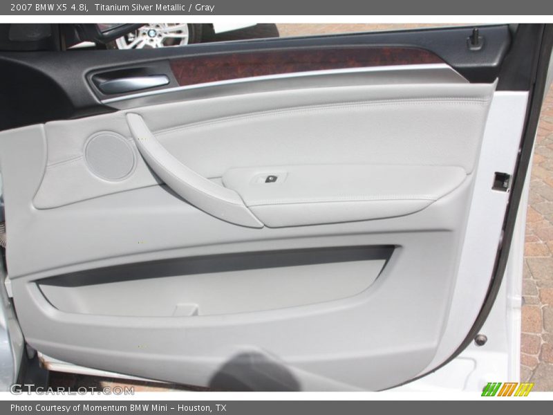 Titanium Silver Metallic / Gray 2007 BMW X5 4.8i