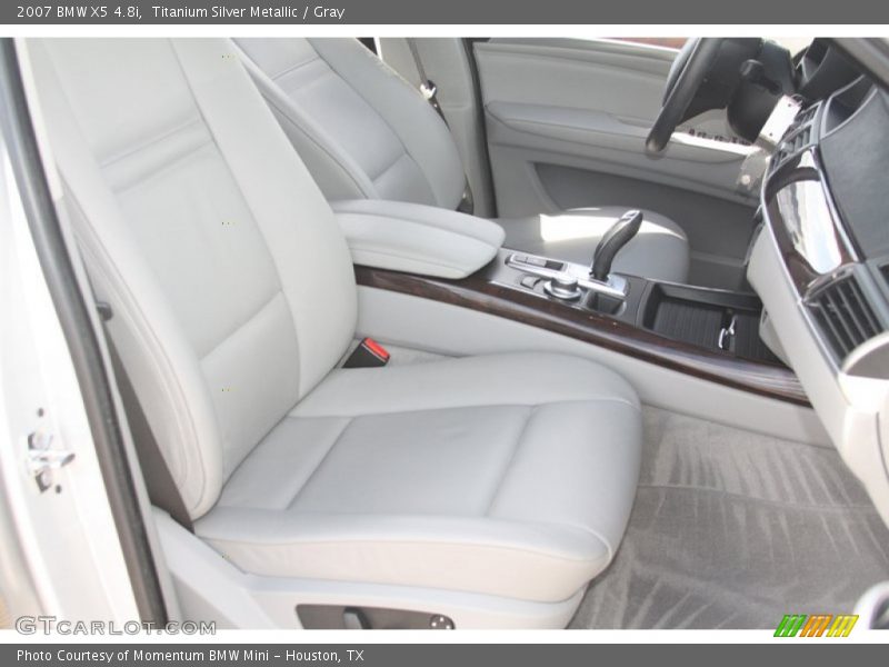 Titanium Silver Metallic / Gray 2007 BMW X5 4.8i