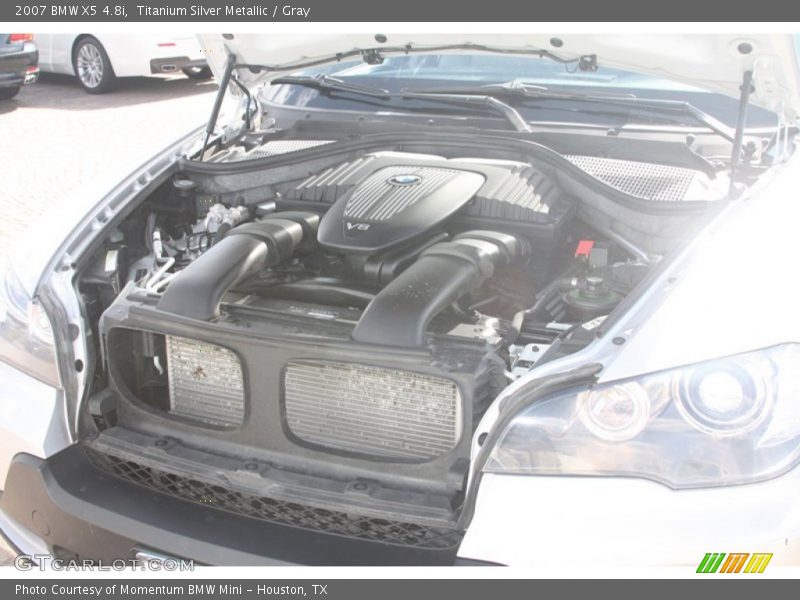 Titanium Silver Metallic / Gray 2007 BMW X5 4.8i