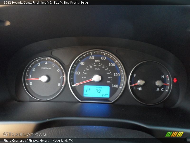 2012 Santa Fe Limited V6 Limited V6 Gauges