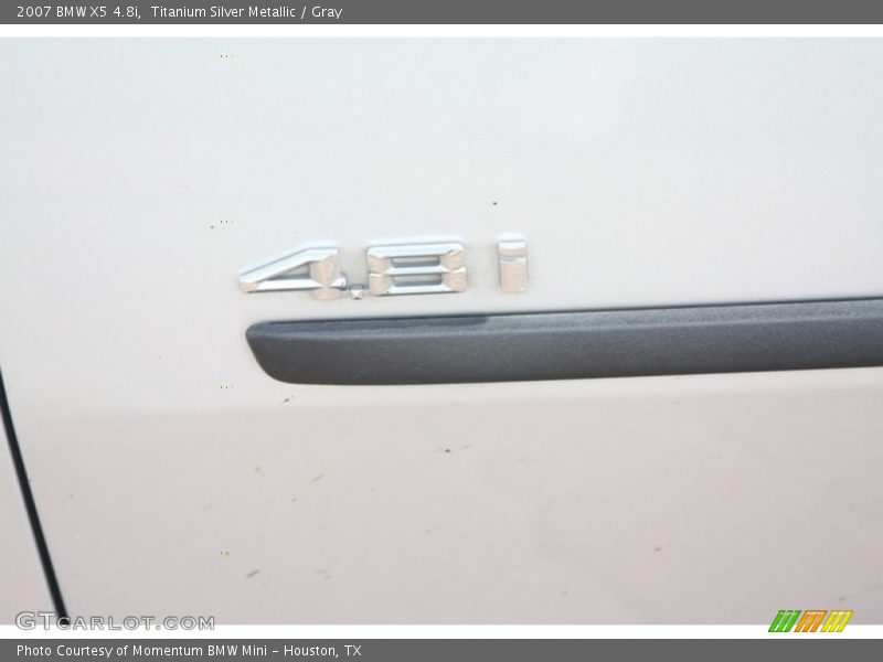 Titanium Silver Metallic / Gray 2007 BMW X5 4.8i