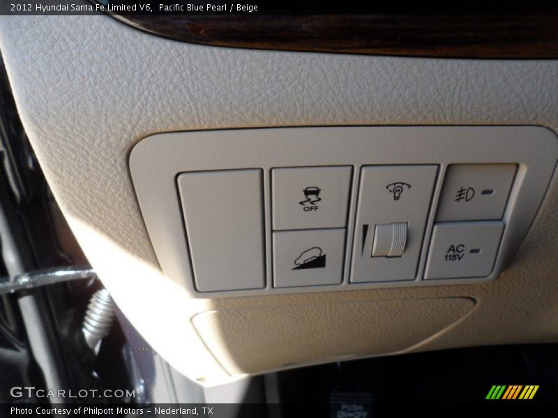 Controls of 2012 Santa Fe Limited V6