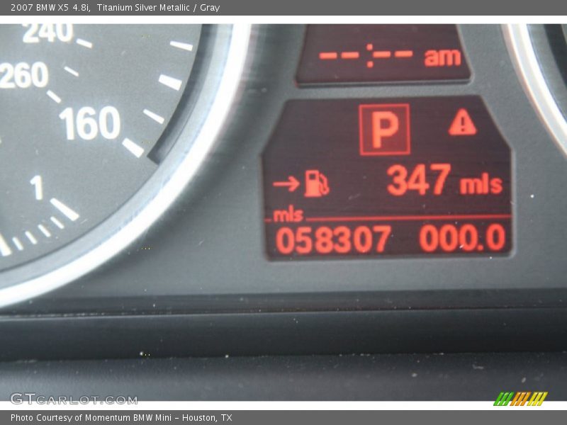 Titanium Silver Metallic / Gray 2007 BMW X5 4.8i