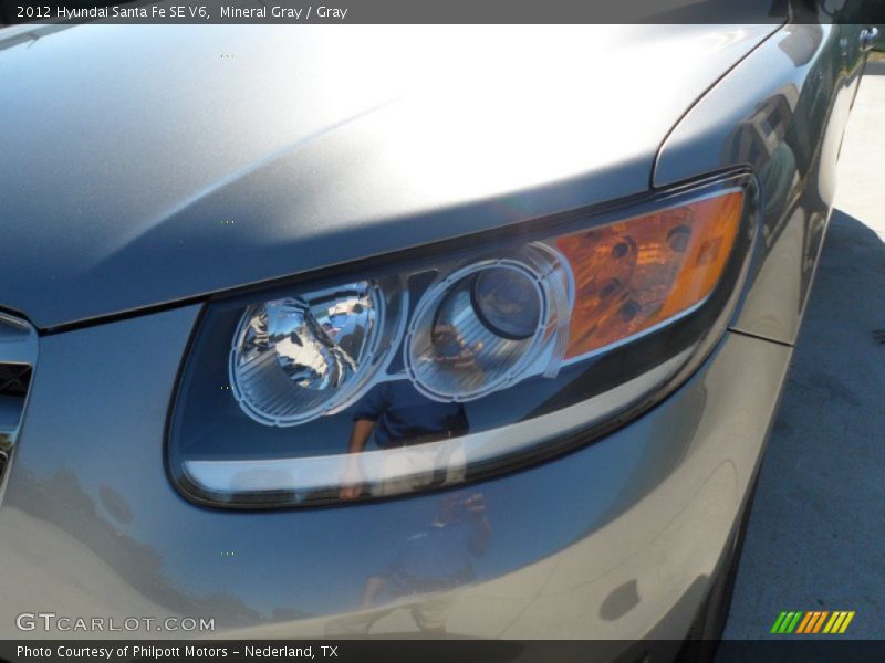Mineral Gray / Gray 2012 Hyundai Santa Fe SE V6