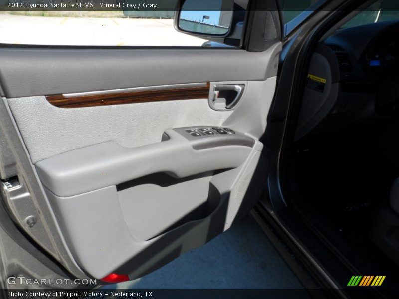 Mineral Gray / Gray 2012 Hyundai Santa Fe SE V6
