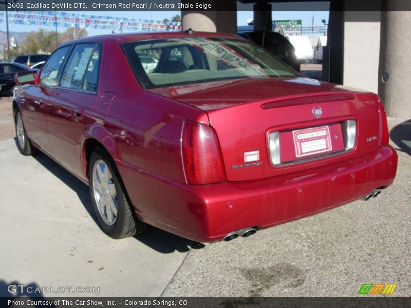 Crimson Red Pearl / Neutral Shale Beige 2003 Cadillac DeVille DTS