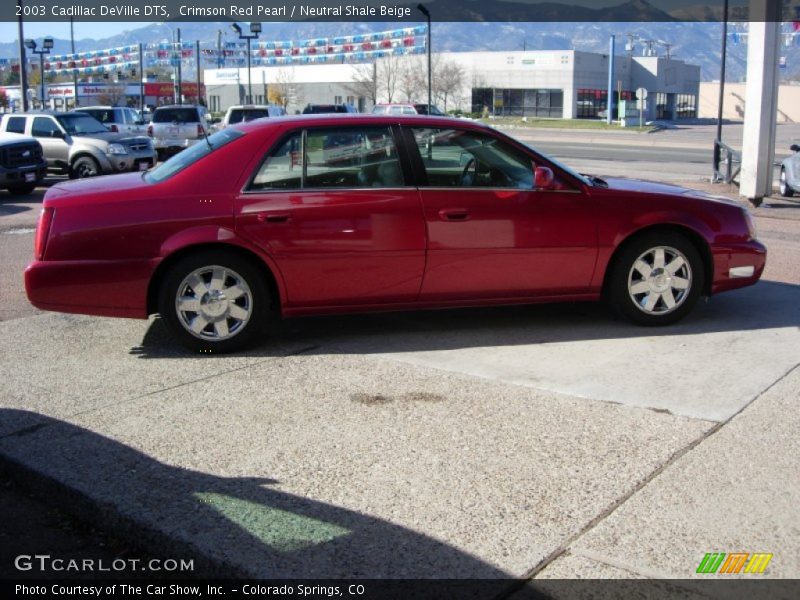 Crimson Red Pearl / Neutral Shale Beige 2003 Cadillac DeVille DTS