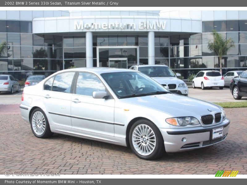 Titanium Silver Metallic / Grey 2002 BMW 3 Series 330i Sedan