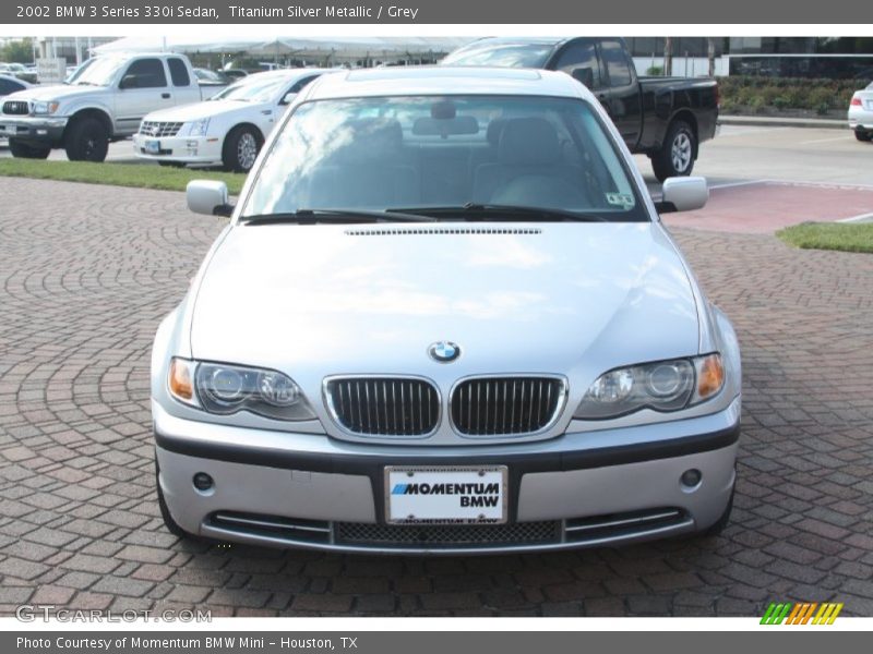 Titanium Silver Metallic / Grey 2002 BMW 3 Series 330i Sedan