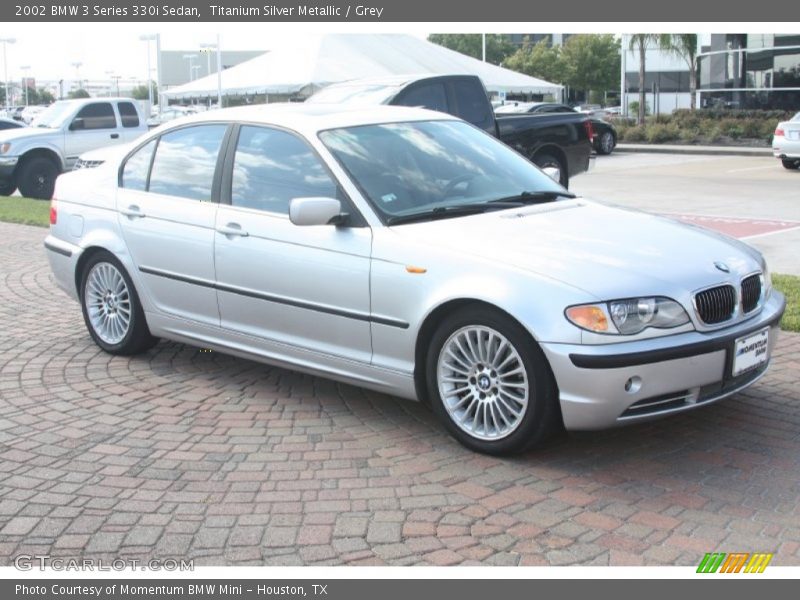 Titanium Silver Metallic / Grey 2002 BMW 3 Series 330i Sedan