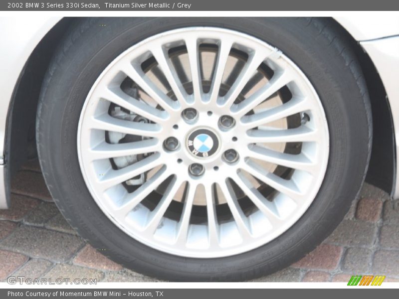 Titanium Silver Metallic / Grey 2002 BMW 3 Series 330i Sedan