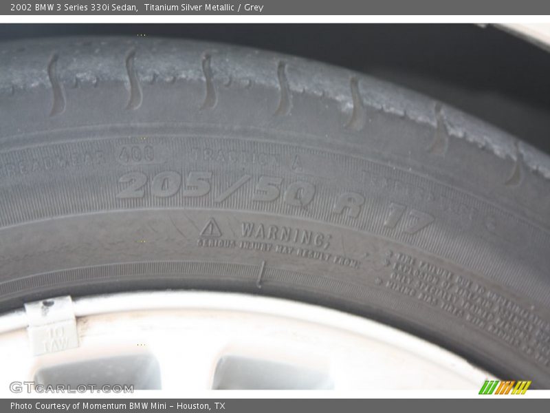 Titanium Silver Metallic / Grey 2002 BMW 3 Series 330i Sedan