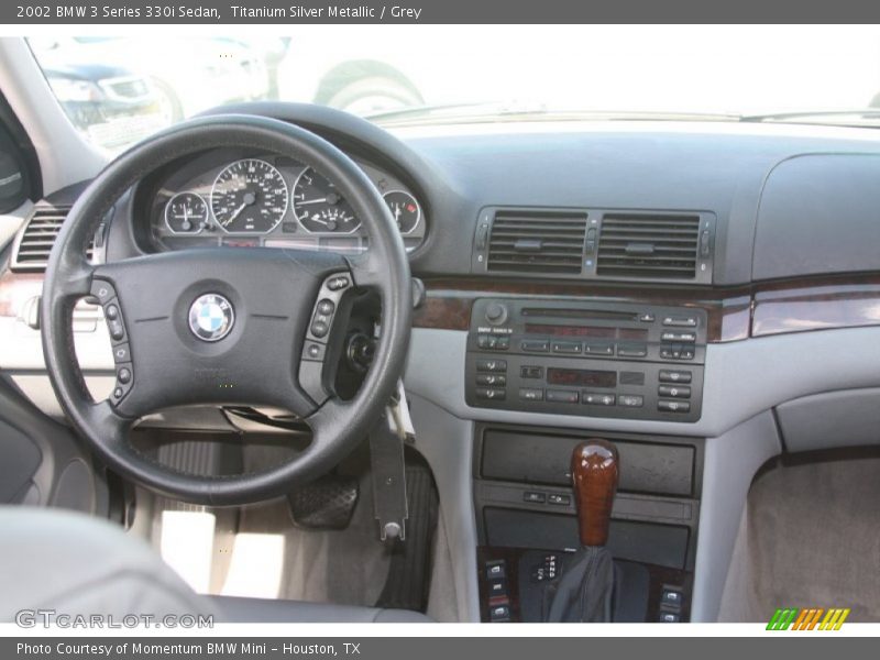 Titanium Silver Metallic / Grey 2002 BMW 3 Series 330i Sedan