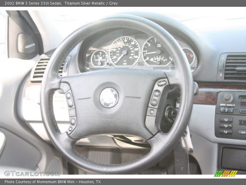 Titanium Silver Metallic / Grey 2002 BMW 3 Series 330i Sedan